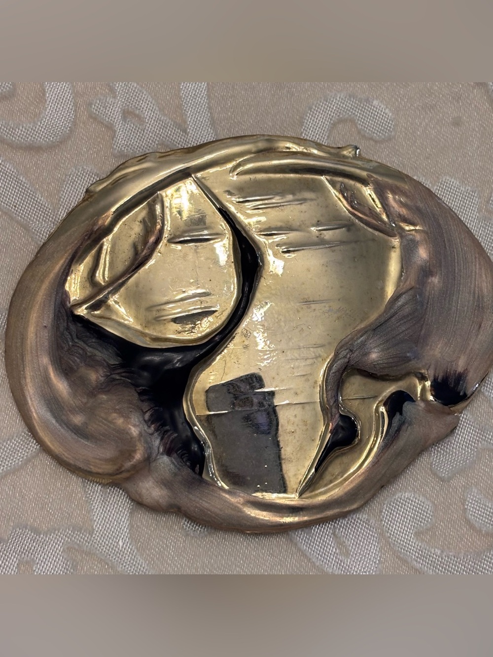 Charmant Belts Belt Buckle For Stretchy Belts Pretty Pearlized Look Gold Tone